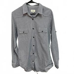 Vintage Inspired Cotton Men’s bottom-up shirt by Matchstick. Medium